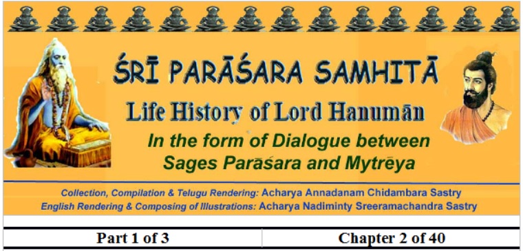 Sri Parasara Samhita - Part 1 - Chapter 2